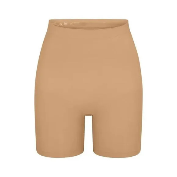 NWOT Skims Seamless Sculpt Mid Thigh Short Women's Open Gusset Nude Size XS - Picture 1 of 5